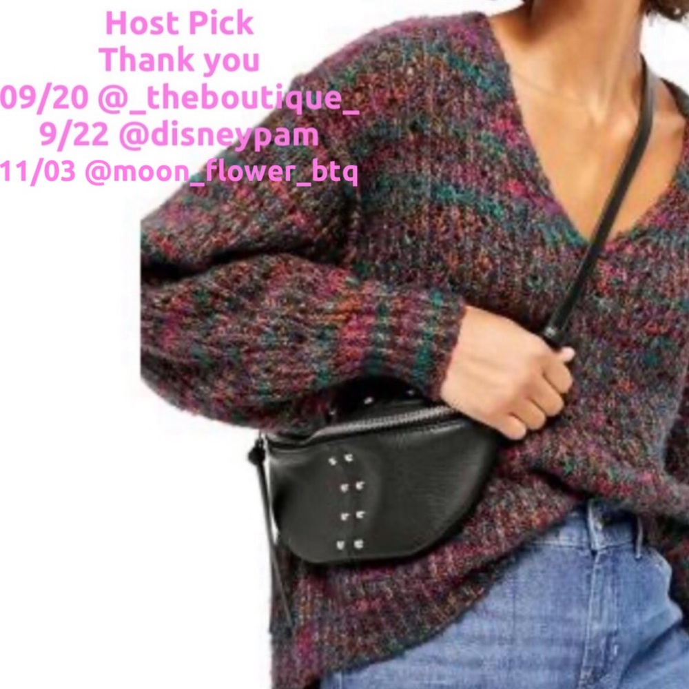 Free People sweater Atlantis multi color sz XS New!